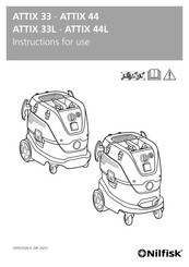 Nilfisk ATTIX 33L Gebruikershandleiding