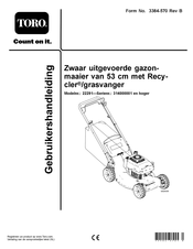 Toro 22291 Gebruikershandleiding