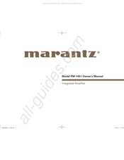 Marantz PM-14S1 Gebruikershandleiding