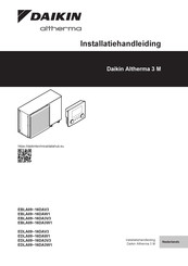 Daikin altherma EBLA09 16DAV3 Series Installatiehandleiding