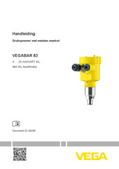 Vega VEGABAR 83 Handleiding