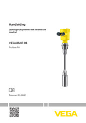 Vega VEGABAR 86 Handleiding