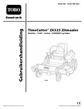 Toro TimeCutter ZX525 Gebruikershandleiding