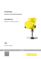 Vega VEGABAR 81 Handleiding