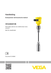 Vega VEGABAR 86 Handleiding