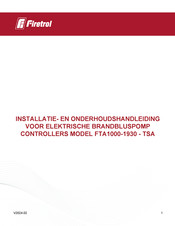 Firetrol FTA1000-1930-TSA Installatie- En Onderhoudshandleiding