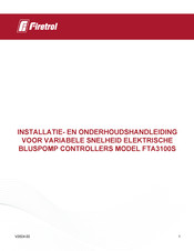 Firetrol FTA3100S Installatie- En Onderhoudshandleiding