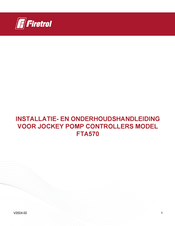 Firetrol FTA570 Installatie- En Onderhoudshandleiding