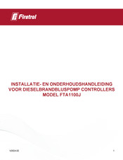 Firetrol FTA1100J Installatie- En Onderhoudshandleiding