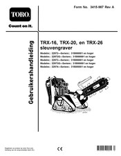 Toro TRX-20 Gebruikershandleiding