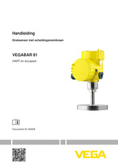 Vega VEGABAR 81 Handleiding