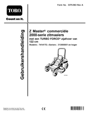 Toro Z Master Gebruikershandleiding