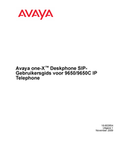 Avaya one-X Deskphone SIP 9650 Gebruikersgids