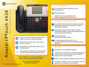 Alcatel 4038 Snelle Referentiegids