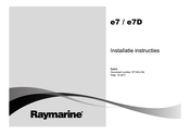 Raymarine e7D Installatie-Instructie