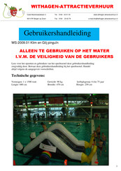 Withagen-Attractieverhuur WS-2009.01 Gebruikershandleiding