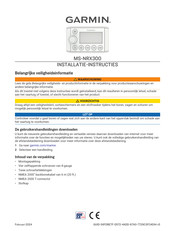 Garmin Fusion MS-NRX300 Installatie-Instructies