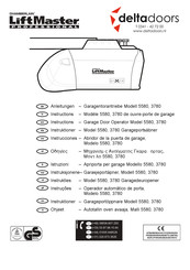 Chamberlain LiftMaster 5580 Instructies