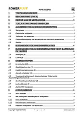 Powerplus POWX0054LI Gebruikershandleiding