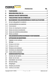 Powerplus Gardenpro POWXG7204 Gebruiksaanwijzing