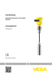 Vega VEGABAR 87 Handleiding
