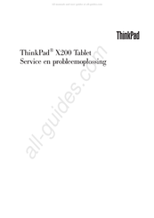 Lenovo ThinkPad X200 Servicehandleiding