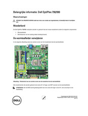 Dell OptiPlex 990 Gebruiksaanwijzing