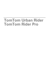 TomTom Urban Rider Gebruiksaanwijzing