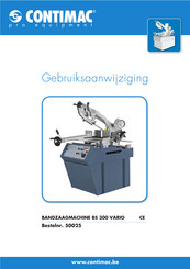 Contimac BS 300 VARIO Gebruiksaanwijzing