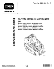 Toro 404356214 Gebruikershandleiding