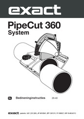 eXact PipeCut 360 System Bedieningsinstructies