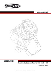 SHOWTEC Medium Studiobeam Tour Q4 4-in-1 LED Handleiding
