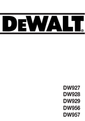 DeWalt DW927 Handleiding