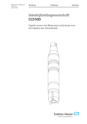 Endress+Hauser CCS50D Bedieningsvoorschrift