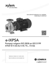 Xylem LOWARA e-IXPSA Series Handleiding Voor Installatie, Bediening En Onderhoud