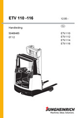 Jungheinrich ETV 110 Handleiding