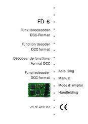 tams elektronik FD-6 Handleiding