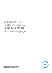 Dell UltraSharp U2419H Gebruiksaanwijzingen