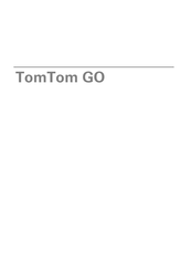 TomTom GO Gebruiksaanwijzing