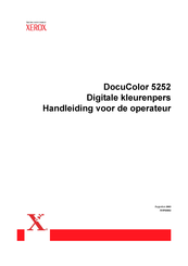 Xerox DocuColor 5252 Handleiding