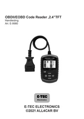 E-TEC E-9980 Handleiding