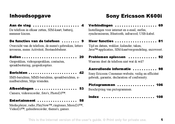 Sony Ericsson K600i Gebruiksaanwijzing