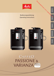 Melitta Caffeo Varianza CS Bedieningshandleiding