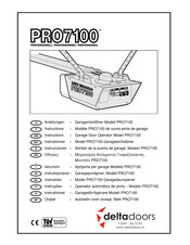 Deltadoors PRO7100 Instructies