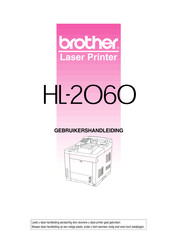 Brother HL-2060 Gebruikershandleiding