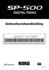 Korg SP-500 Gebruikershandleiding