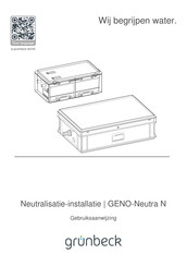 Grunbeck GENO-Neutra N Gebruiksaanwijzing