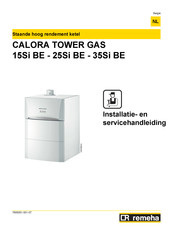REMEHA CALORA TOWER GAS 25Si BE Installatie- En Servicehandleiding