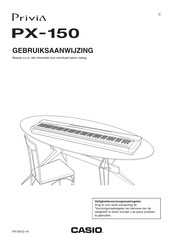 Casio Privia PX-150 Gebruiksaanwijzing