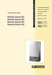 REMEHA Quinta 35C Technische Informatie En Montagehandleiding